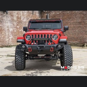 Jeep Wrangler JL Lighting Upgrade - 50in Windshield Mount - Black Series w/ White DRL - Dual Row LED