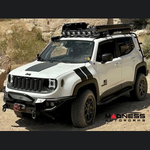 Jeep Renegade Flexible Solar Panel Kit - Complete Kit w/ Waterproof Controller + Hood Decal - 55W