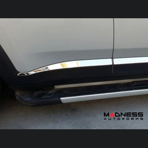 Jeep Renegade Door Trim - Lower Side Molding Kit - Silver Steel