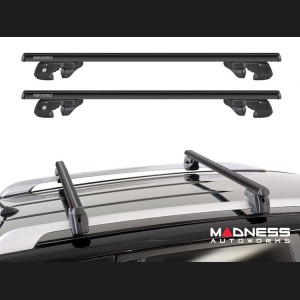 Jeep Renegade Roof Rack Cross Bars - for models w/ factory roof rails - Black