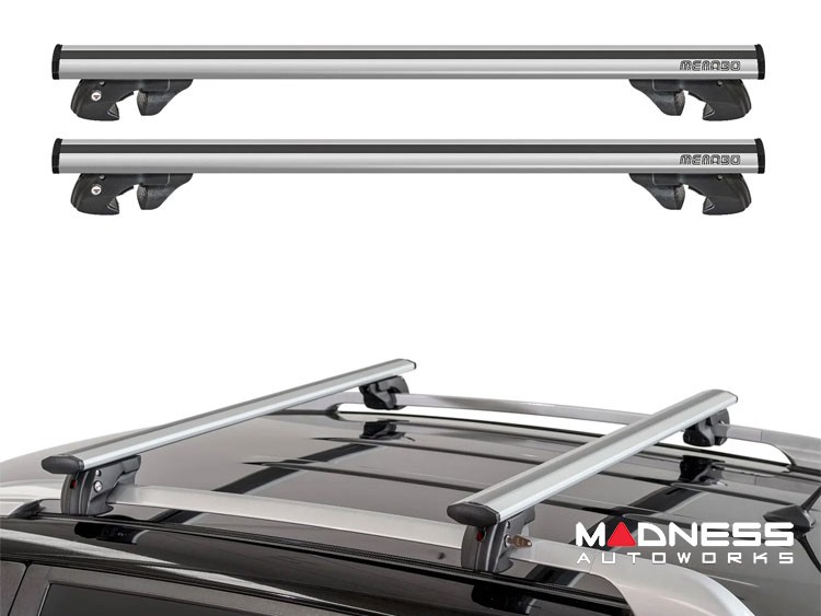 Jeep Renegade Roof Rack Cross Bars - for models w/ factory roof rails - Silver