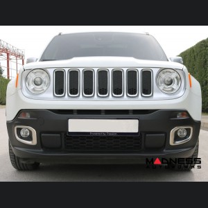 Jeep Renegade Front Fog Light Trim - Brushed Stainless Steel