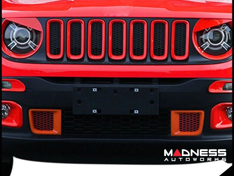 Jeep Renegade Front Bumper Frame Trim - Orange - Pre Facelift