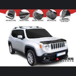 Jeep Renegade Front Hood Mask - Checkered Design