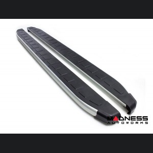 Jeep Renegade Side Steps - ProSide Running Boards - Silver / Black