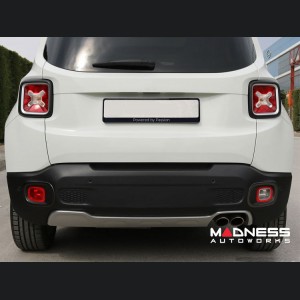 Jeep Renegade Rear Reflector Light Trim - Dark Brushed Stainless Steel