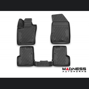 Jeep Renegade All Weather Floor Mats - Front & Rear - Rubber - Black 
