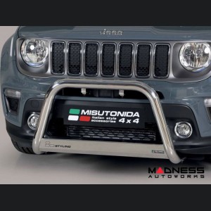 Jeep Renegade Front Bumper Guard - Misutonida - Medium - Sport/ Latitude/ Limited - 2018+ Models - Chrome