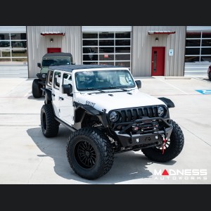 Jeep Wrangler JL Fender Flares - Fab Fours - Front - Mid Width Flare For Base System