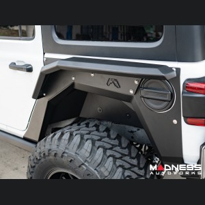 Jeep Wrangler JL Fender Flares - Fab Fours - Rear - Fender Liner For Base System - 4 Door