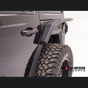 Jeep Wrangler JL Fender Flares - Fab Fours - Rear - High Arch For Base System - 4 Door