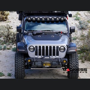 Jeep Gladiator Flexible Solar Panel Kit - Complete Kit w/ Waterproof Controller + Hood Decal - 90W