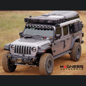 Jeep Gladiator Flexible Solar Panel Kit - Complete Kit w/ Waterproof Controller + Hood Decal - 90W