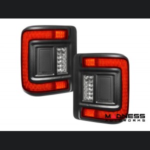 Jeep Wrangler JL Tail Lights - Flush Mount -LED - Red Lens
