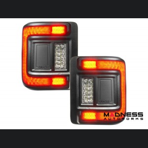 Jeep Wrangler JL Tail Lights - Flush Mount -LED - Smoked Lens