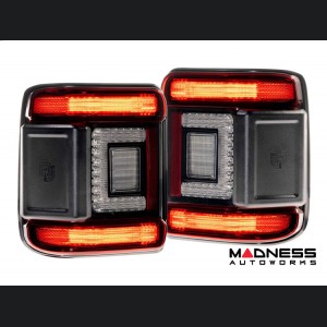 Jeep Wrangler JL LED Tail Lights - XB LED Series - Morimoto - Low Profile - Red