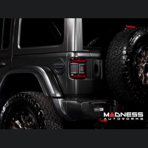 Jeep Wrangler JL LED Tail Lights - XB LED Series - Morimoto - Low Profile - Red