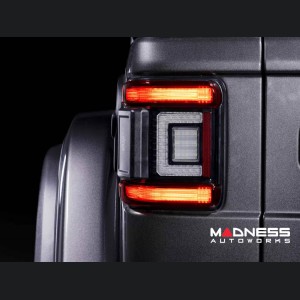 Jeep Wrangler JL LED Tail Lights - XB LED Series - Morimoto - Low Profile - Red