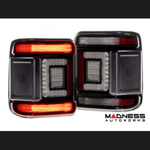 Jeep Wrangler JL LED Tail Lights - XB LED Series - Morimoto - Low Profile - Smoked