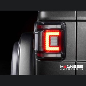 Jeep Wrangler JL LED Tail Lights - XB LED Series - Morimoto - Low Profile - Smoked