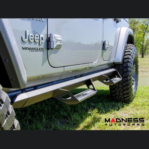 Jeep Wrangler JL Nerf Bar - NFB Predator Pro Step System - N-Fab - Textured Black