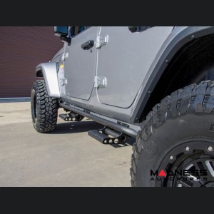 Jeep Wrangler JL Rock Rails - 2 Door - RKR Rails - N-Fab - Textured Black