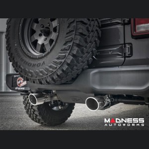 Jeep Wrangler JL 3.6L Performance Exhaust System - Cat Back - Dual Exit - AFE - 2.5" - Polished Tips