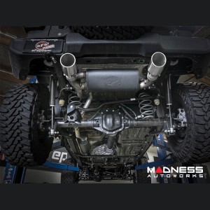 Jeep Wrangler JL 3.6L Performance Exhaust System - Cat Back - Dual Exit - AFE - 2.5" - Polished Tips