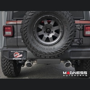 Jeep Wrangler JL 3.6L Performance Exhaust System - Cat Back - Dual Exit - AFE - 2.5" - Polished Tips