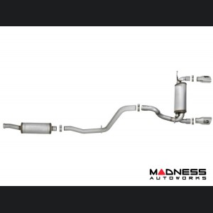 Jeep Wrangler JL 3.6L 4 Door Performance Exhaust System - 409 SS Cat Back - Rebel - AFE - Dual Exit - Polished