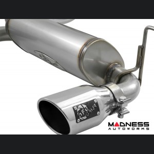 Jeep Wrangler JL 3.6L 4 Door Performance Exhaust System - 409 SS Cat Back - Rebel - AFE - Dual Exit - Polished