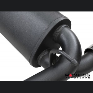 Jeep Wrangler JL 3.6L 4 Door Performance Exhaust System - 409 SS Cat Back - Rebel - AFE - Dual Exit - Black