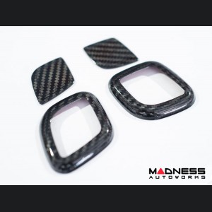 Maserati Levante Interior Trim - Carbon Fiber - Headrest Button Cover - Feroce Carbon