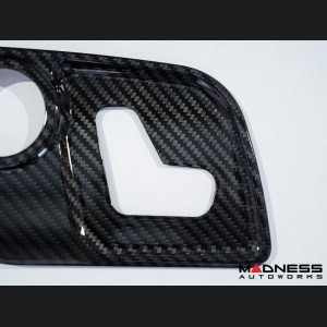 Maserati Levante Interior Trim - Carbon Fiber - Seat Adjuster Switch Cover Trim Set - Feroce Carbon