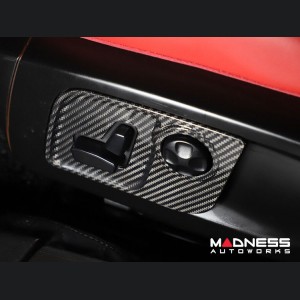 Maserati Levante Interior Trim - Carbon Fiber - Seat Adjuster Switch Cover Trim Set - Feroce Carbon