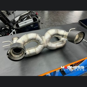 Maserati MC20 Performance Exhaust - Ragazzon - Evo Line - Rear Secton - w/ Emulator Valves - Carbon Fiber Tips