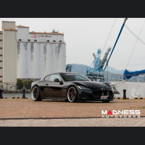 Maserati GranTurismo Custom Wheels - VWS-3 by Vossen - Satin Black/ Matte Silver Barrel