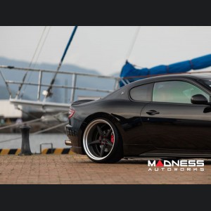 Maserati GranTurismo Custom Wheels - VWS-3 by Vossen - Satin Black/ Matte Silver Barrel