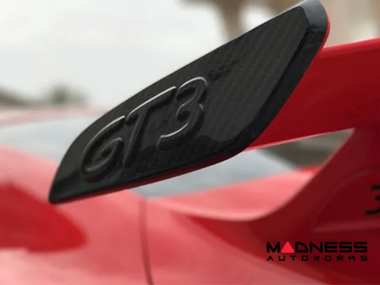 Porsche 911 GT3 Rear Spoiler Side Plates - Carbon Fiber