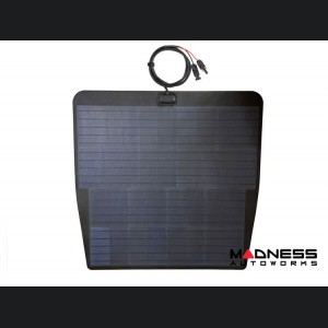 Tesla Model 3 Flexible Solar Panel Kit - Complete Kit w/ Waterproof Controller + Hood Decal - 85W