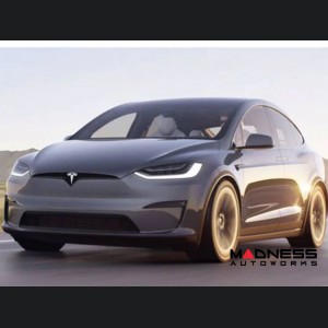 Tesla Model X Flexible Solar Panel Kit - Complete Kit w/ Waterproof Controller + Hood Decal - 100W