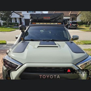 Toyota 4Runner Flexible Solar Panel Kit - Complete Kit w/ Waterproof Controller + Hood Decal - 4th&5th Gen w/ Hood Scoop - 80W