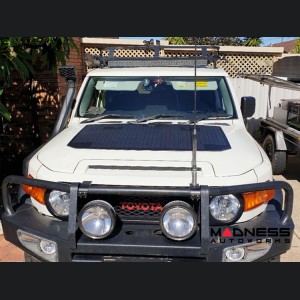 Toyota FJ Cruiser Flexible Solar Panel Kit - Complete Kit w/ Waterproof Controller + Hood Decal - 105W