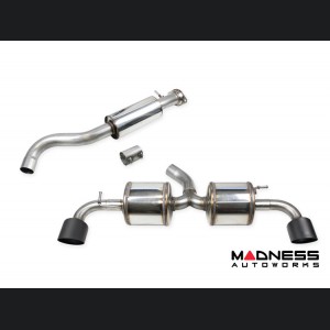 Toyota GR Yaris Performance Exhaust - Axle-Back - Resonated - Black Tips - InoXcar Racing