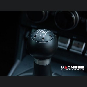 Toyota GR86 Gear Shift Knob - Stainless Steel w/ Black Acetal Outer Sleeve + Black Top 