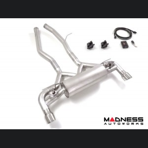 Toyota Supra Performance Axle Back Exhaust - Ragazzon - Top Line - Electric Valves - Round Polished Tips