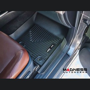 Toyota Tacoma Floor Liners - Front & Rear - Weatherbeater - Crew Cab/ Manual Transmission