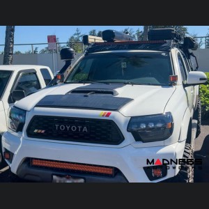 Toyota Tacoma Flexible Solar Panel Kit - Complete Kit w/ Waterproof Controller + Hood Decal - 2nd Gen w/ Hood Scoop - 60W 