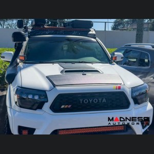 Toyota Tacoma Flexible Solar Panel Kit - Complete Kit w/ Waterproof Controller + Hood Decal - 2nd Gen w/ Hood Scoop - 60W 