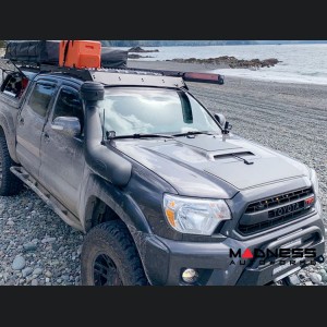 Toyota Tacoma Flexible Solar Panel Kit - Complete Kit w/ Waterproof Controller + Hood Decal - 2nd Gen w/ Hood Scoop - 60W 